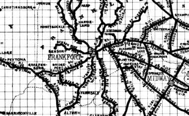 Map of Frankfort, Kentucky