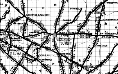 Map of Georgetown, Kentucky