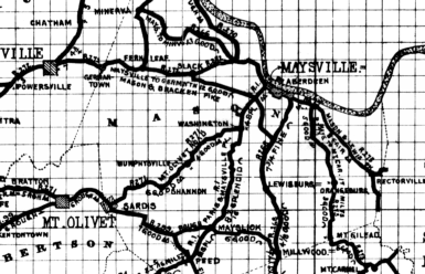 Map of Maysville, Kentucky