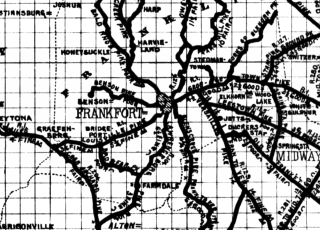 Map of Frankfort, Kentucky