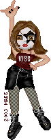 I love this one. this is also one of the first representations I made of myself. As a Kiss fan of course.