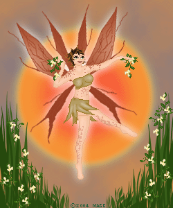 A dancing fairy.