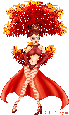 For a burlesque contest. I love this base.