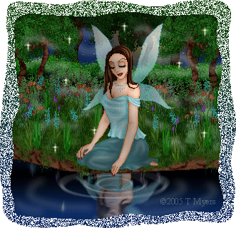 A just because fairy. Inspired on a tourism poster I saw for Thailand. Made the base just for this doll. :D