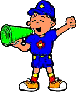 Cub scout with megaphone